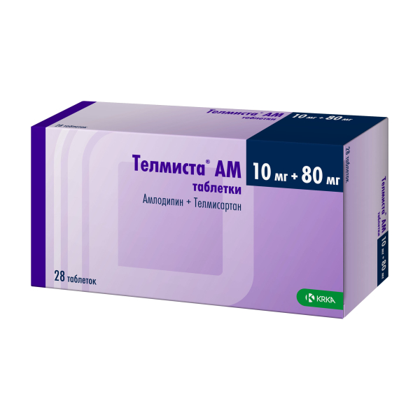 Телмиста® АМ 10 мг+80 мг таблетки | Krka